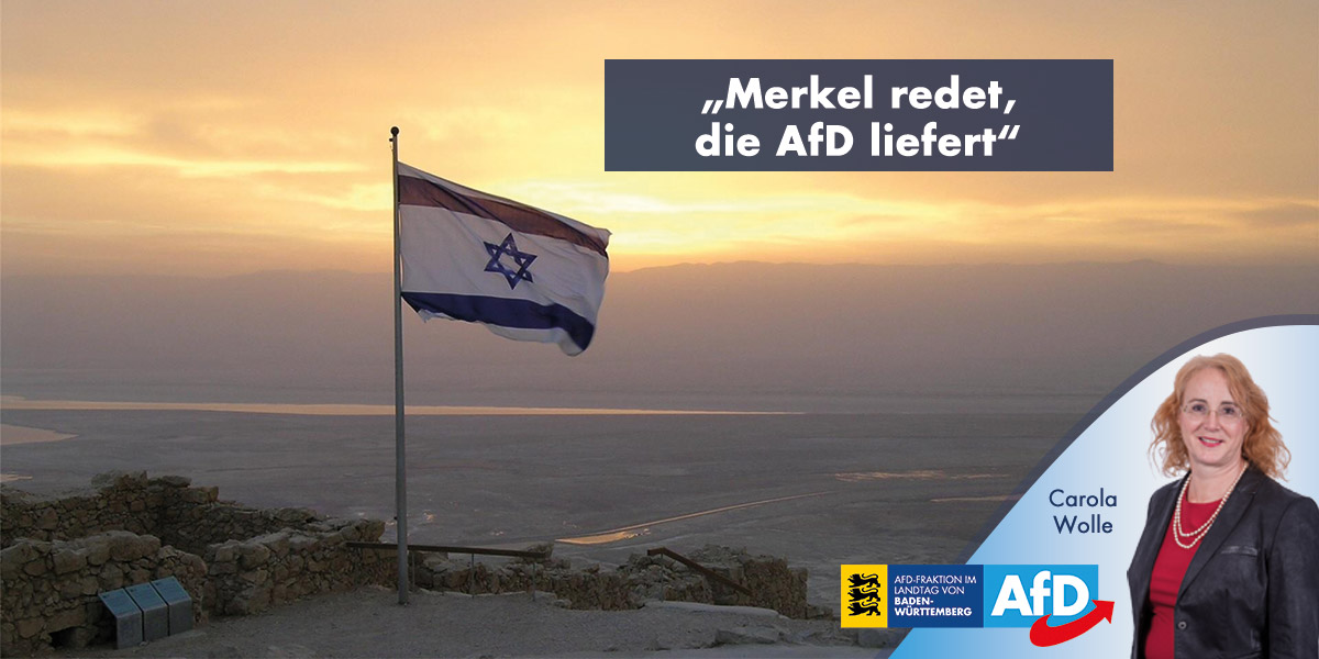 Israel-Politik: „Merkel redet, die AfD liefert“