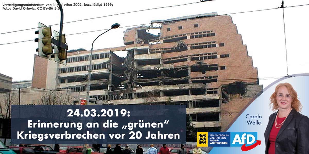 Heute vor 20 Jahren: die grünen Kriegsverbrechen beginnen