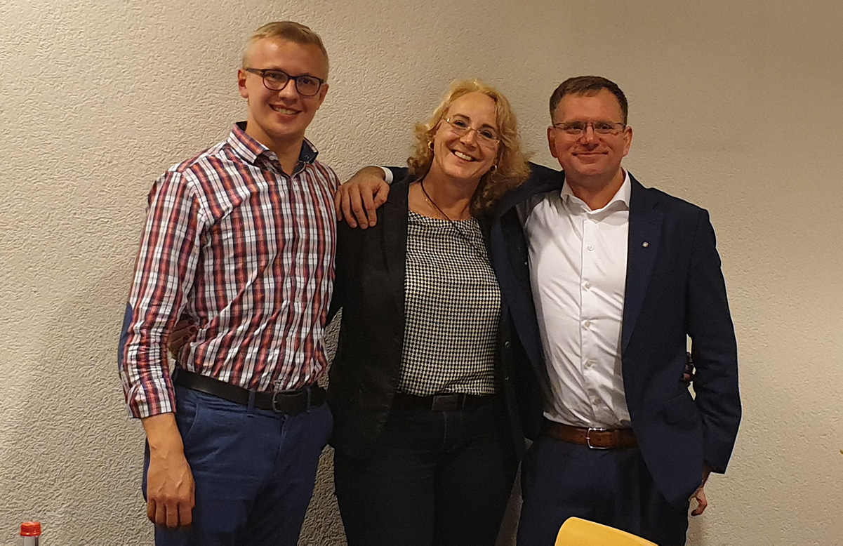 Dennis Seitz, Carola Wolle (MdL), Dr. Dirk Spaniel (MdB)