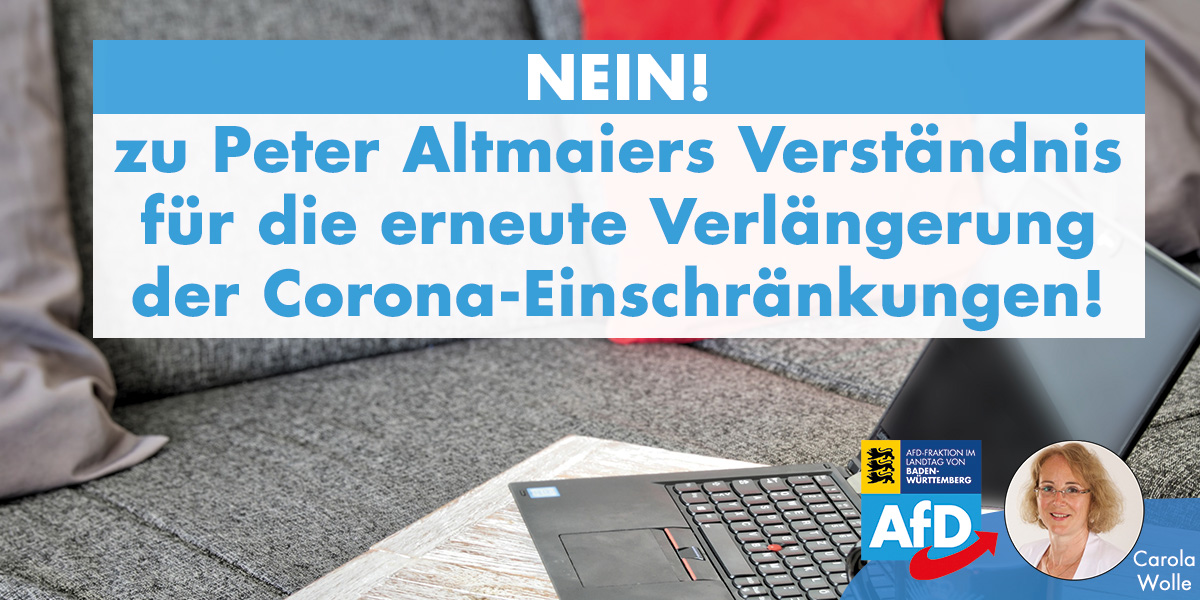 Carola Wolle: Peter Altmaier ist größenwahnsinnig