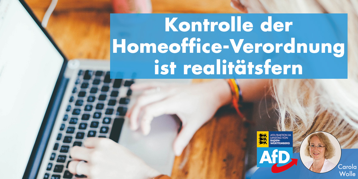 Carola Wolle: Kontrolle der Homeoffice-Verordnung ist realitätsfern