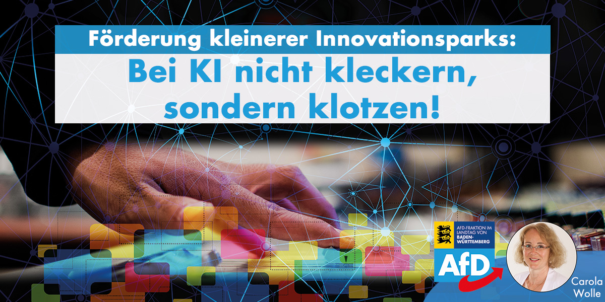 Carola Wolle: Bei KI nicht kleckern, sondern klotzen!
