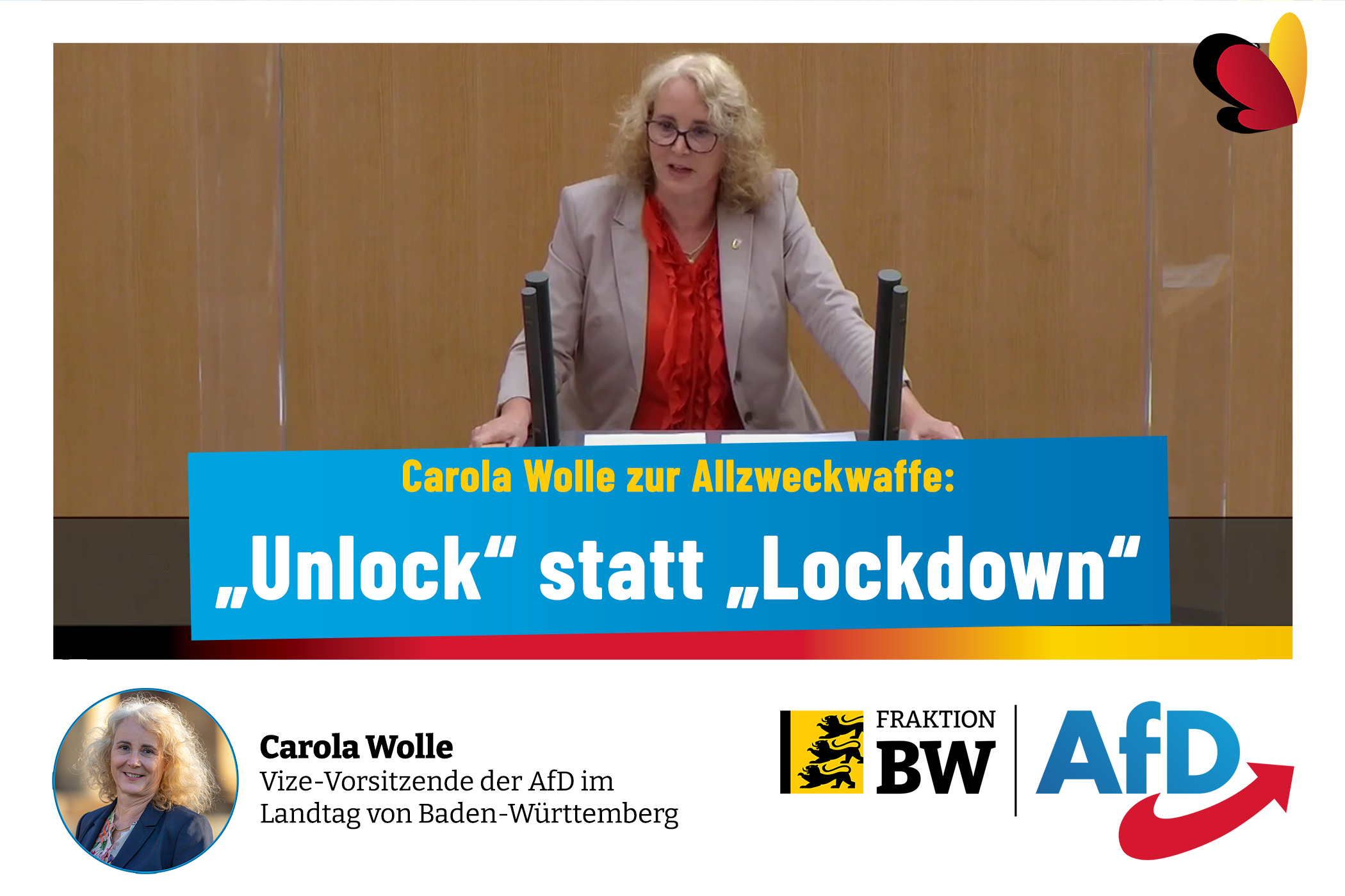 Carola Wolle: „Unlock“ statt „Lockdown“