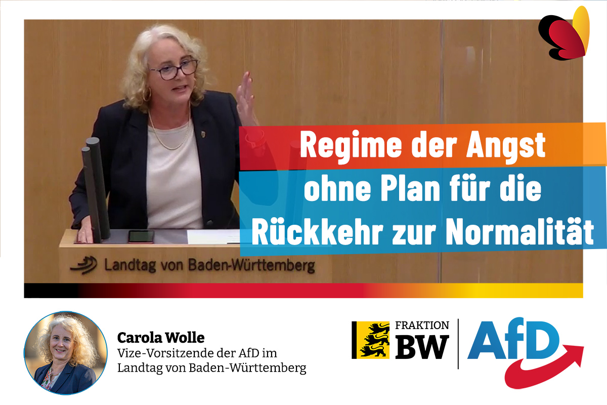 Carola Wolle: Beenden Sie die Geiselnahme der Bürger dieses Landes!