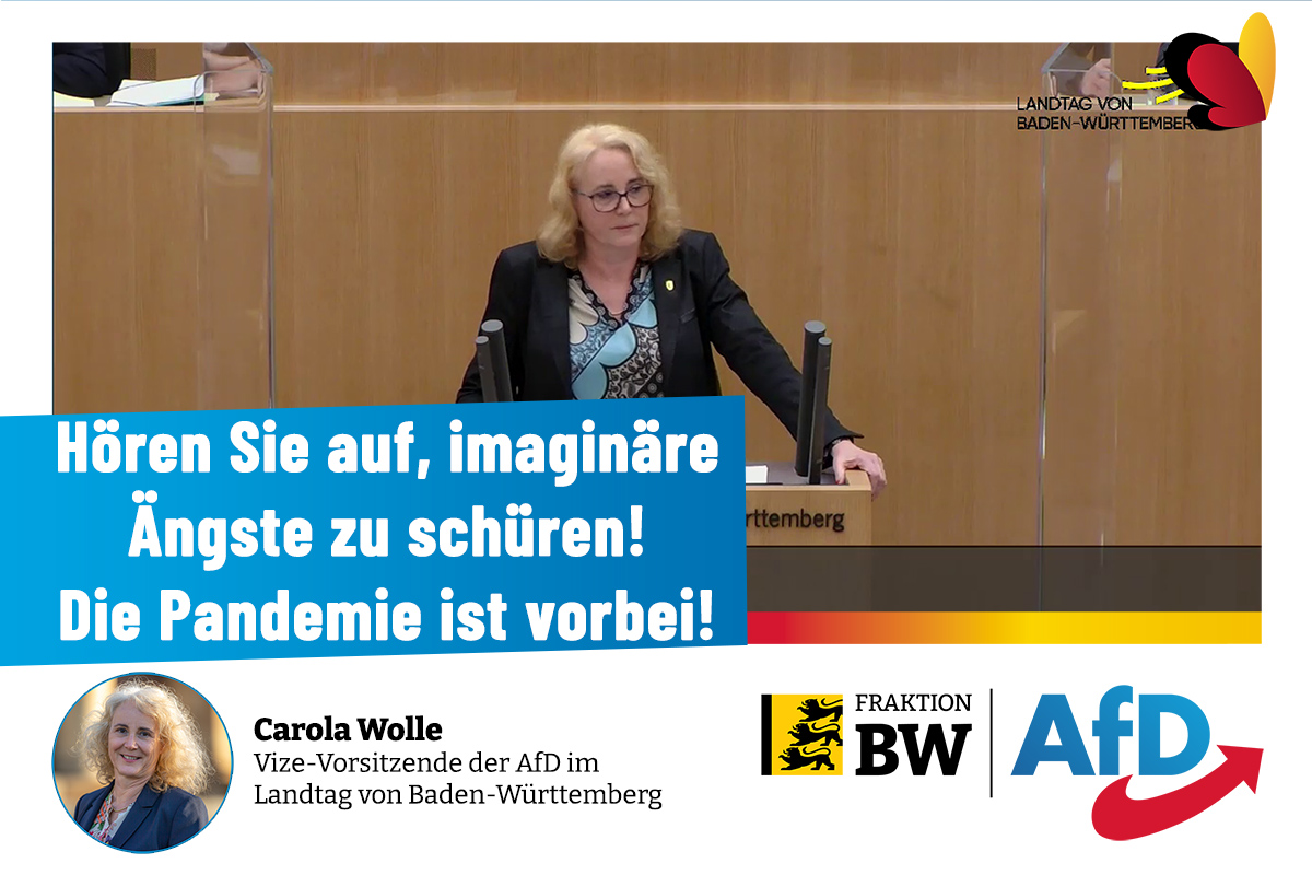 Carola Wolle: „Die Pandemie ist vorbei!“