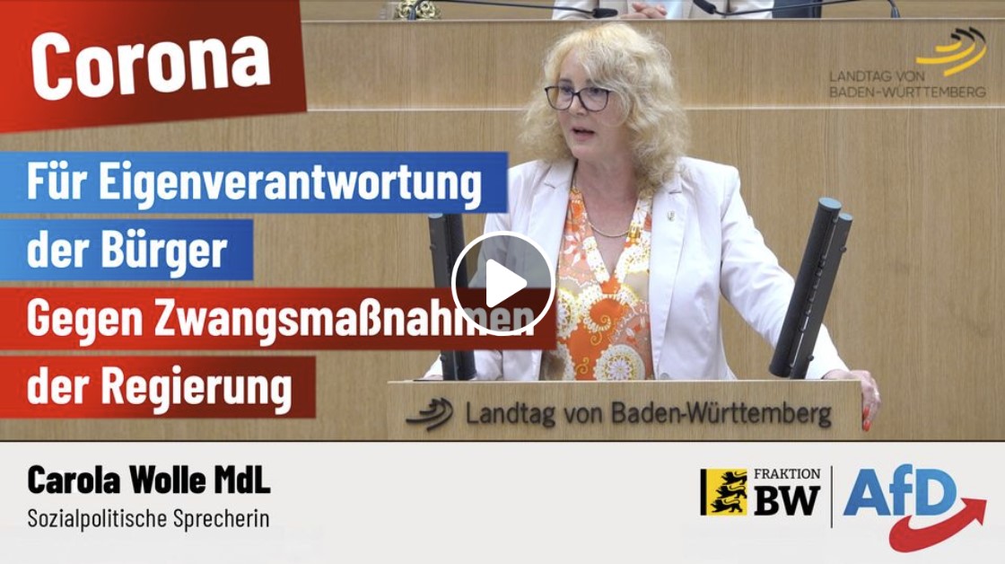 Carola Wolle: Eigenverantwortung statt Corona-Maßnahmen
