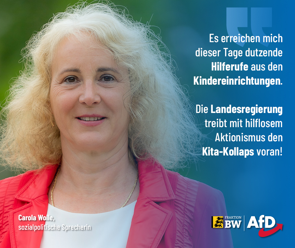 Carola Wolle: Grünes Versagen in der Pflege – jetzt auch bei den Kitas