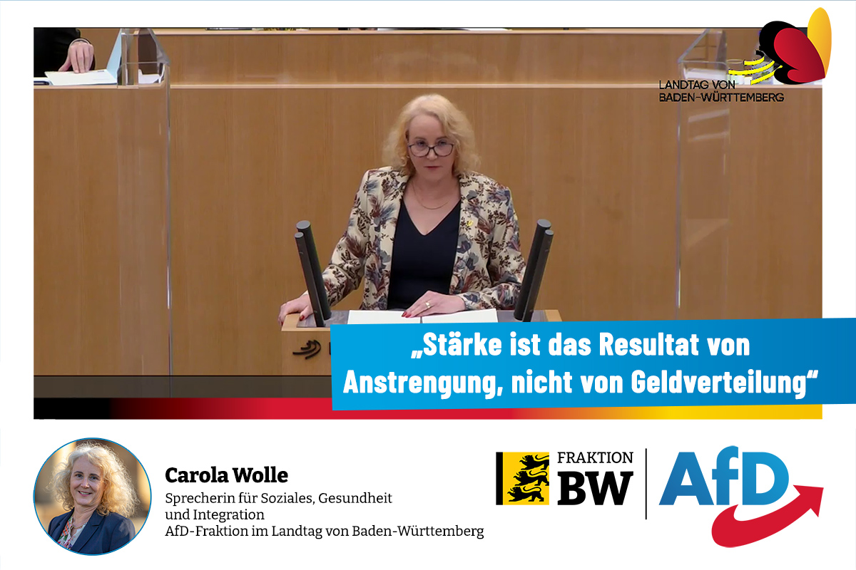 Plenarrede Carola Wolle MdL: Stärke ist das Resultat von Anstrengung