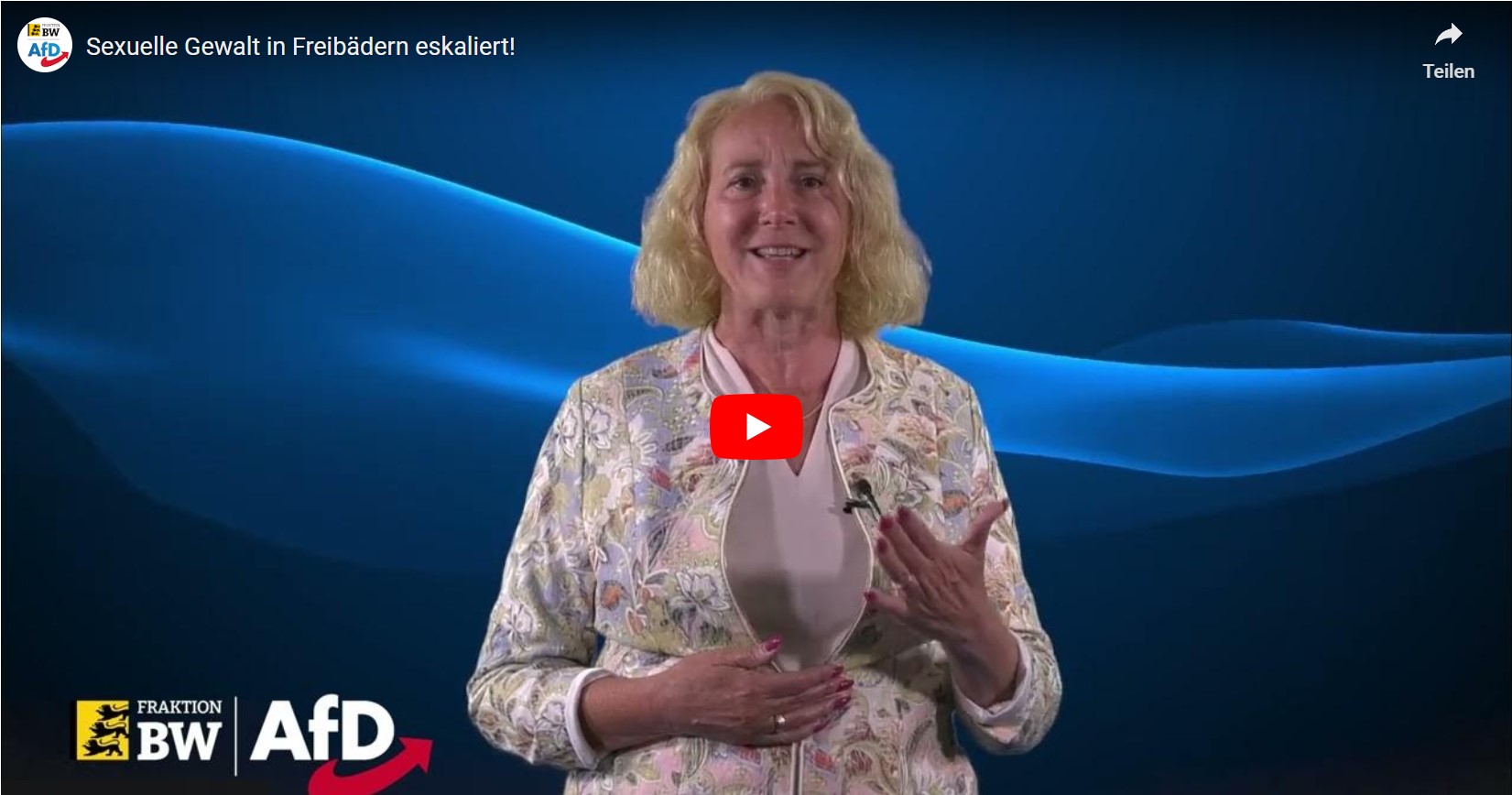 Carola Wolle: Sexuelle Gewalt in Freibädern eskaliert!