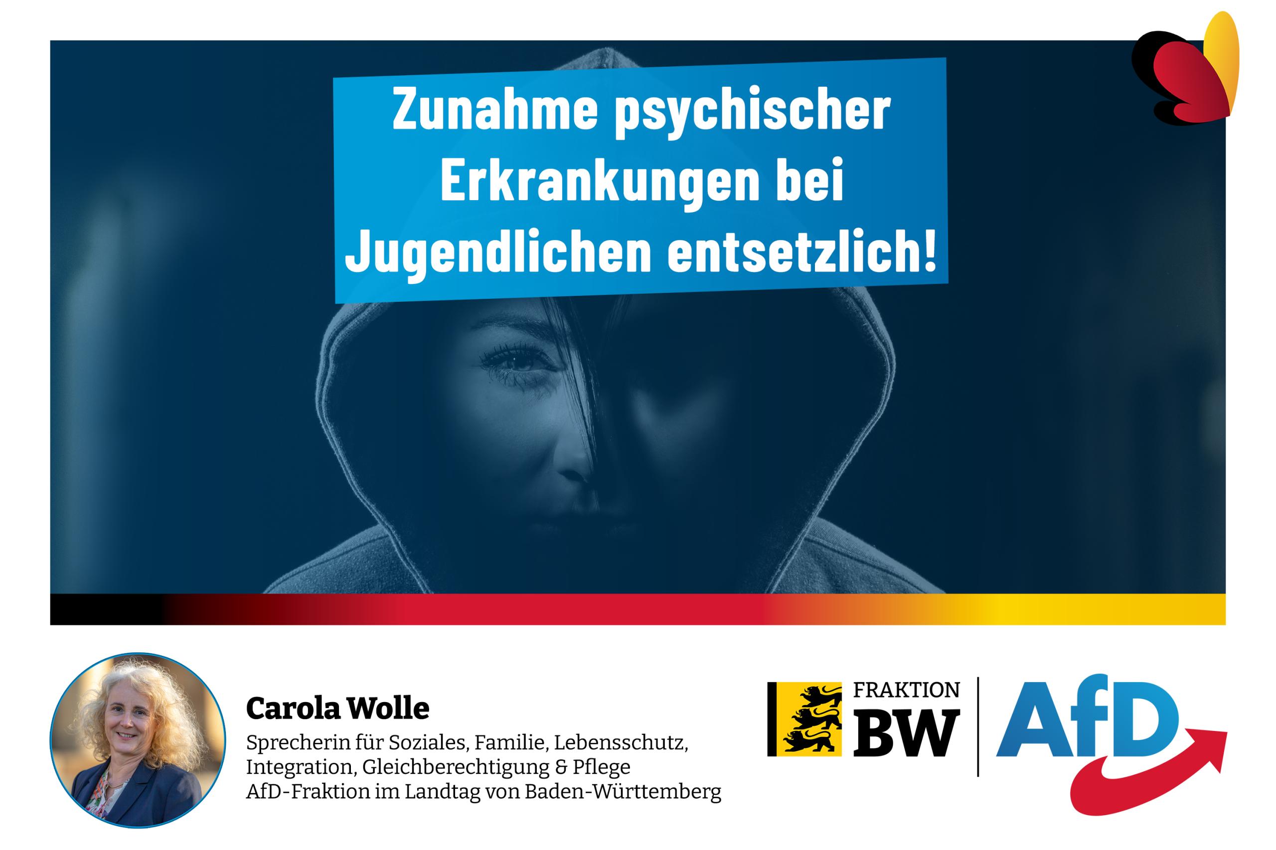 Carola Wolle: Zunahme psychischer Erkrankungen bei Jugendlichen entsetzlich