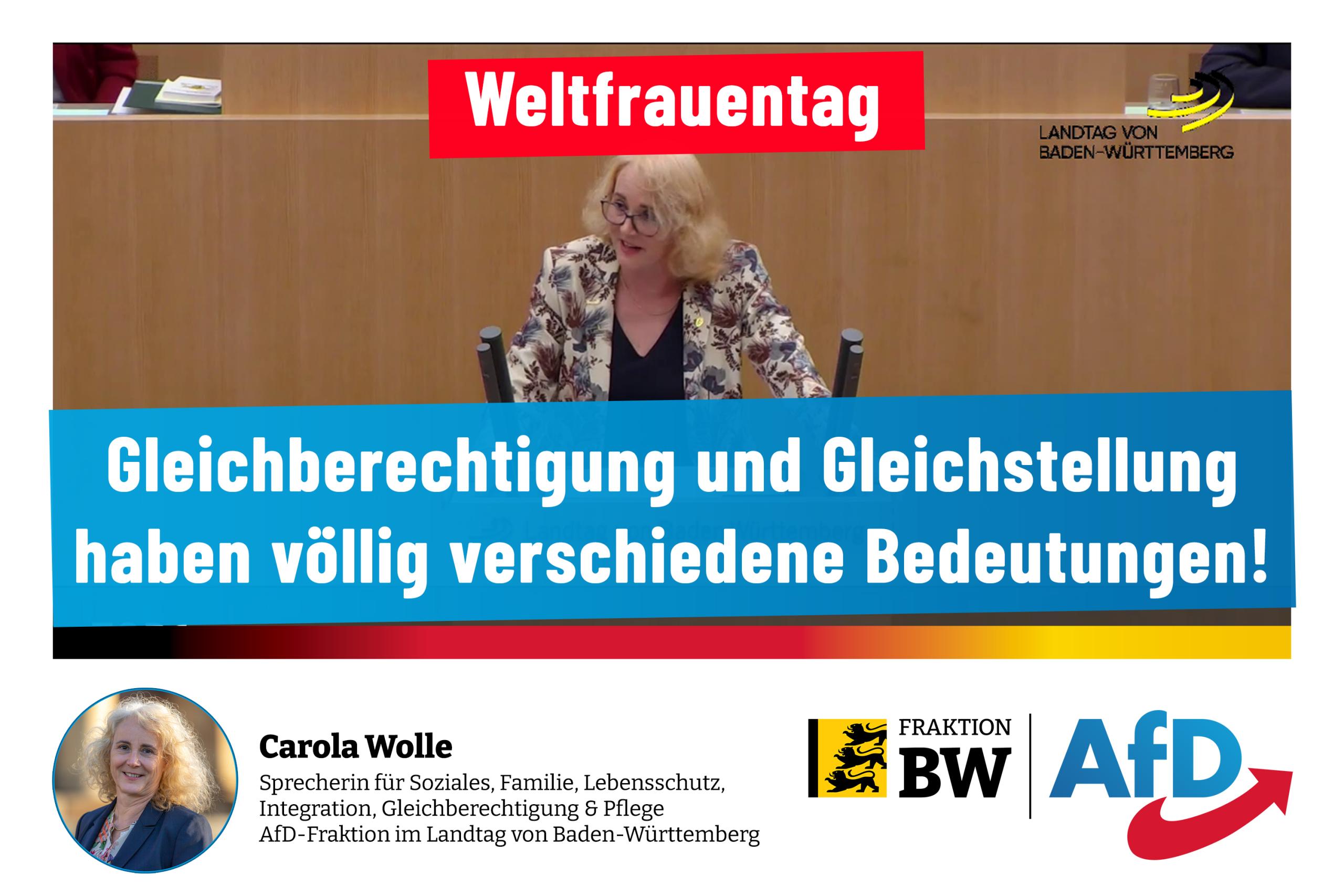 Plenarrede Carola Wolle zum Weltfrauentag
