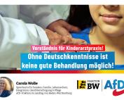 Carola Wolle zur Kinderarztpraxis, die nur deutschsprachige Patienten behandeln will