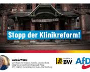 Carola Wolle: Stopp der Klinikreform!